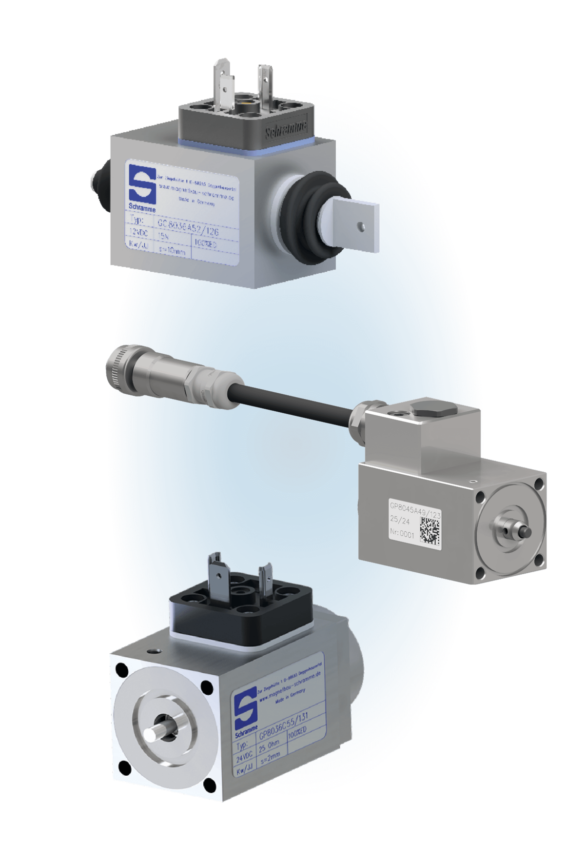 Verschiedene individuelle Schaltmagnete von Magnetbau Schramme 