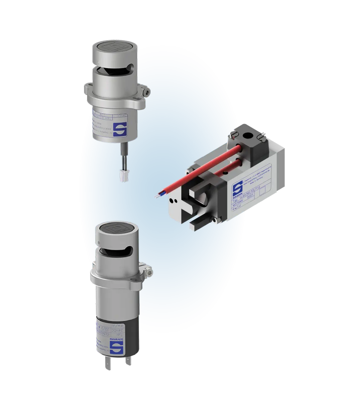 Verschiedene individuelle Schlauchklemmventile von Magnetbau Schramme 
