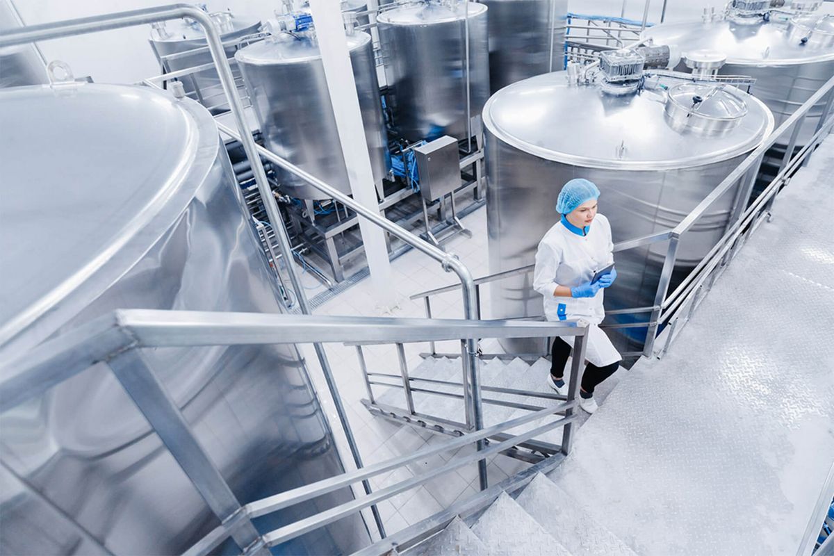 Produktionshalle Lebensmitteltechnik 