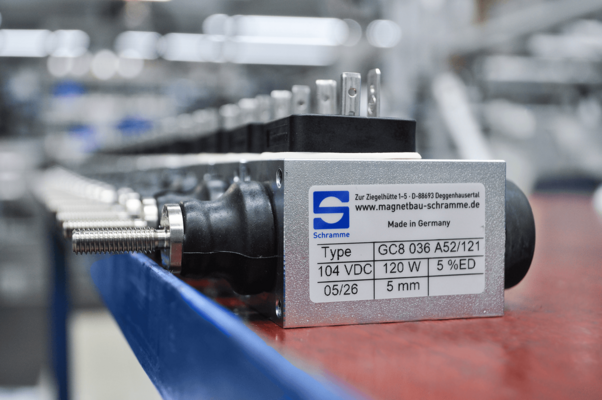 Hubmagnet mit 120W von Magnetbau-Schramme GC8036A52121