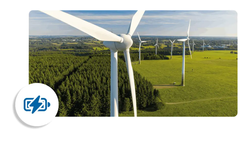 Windräder in der Natur 