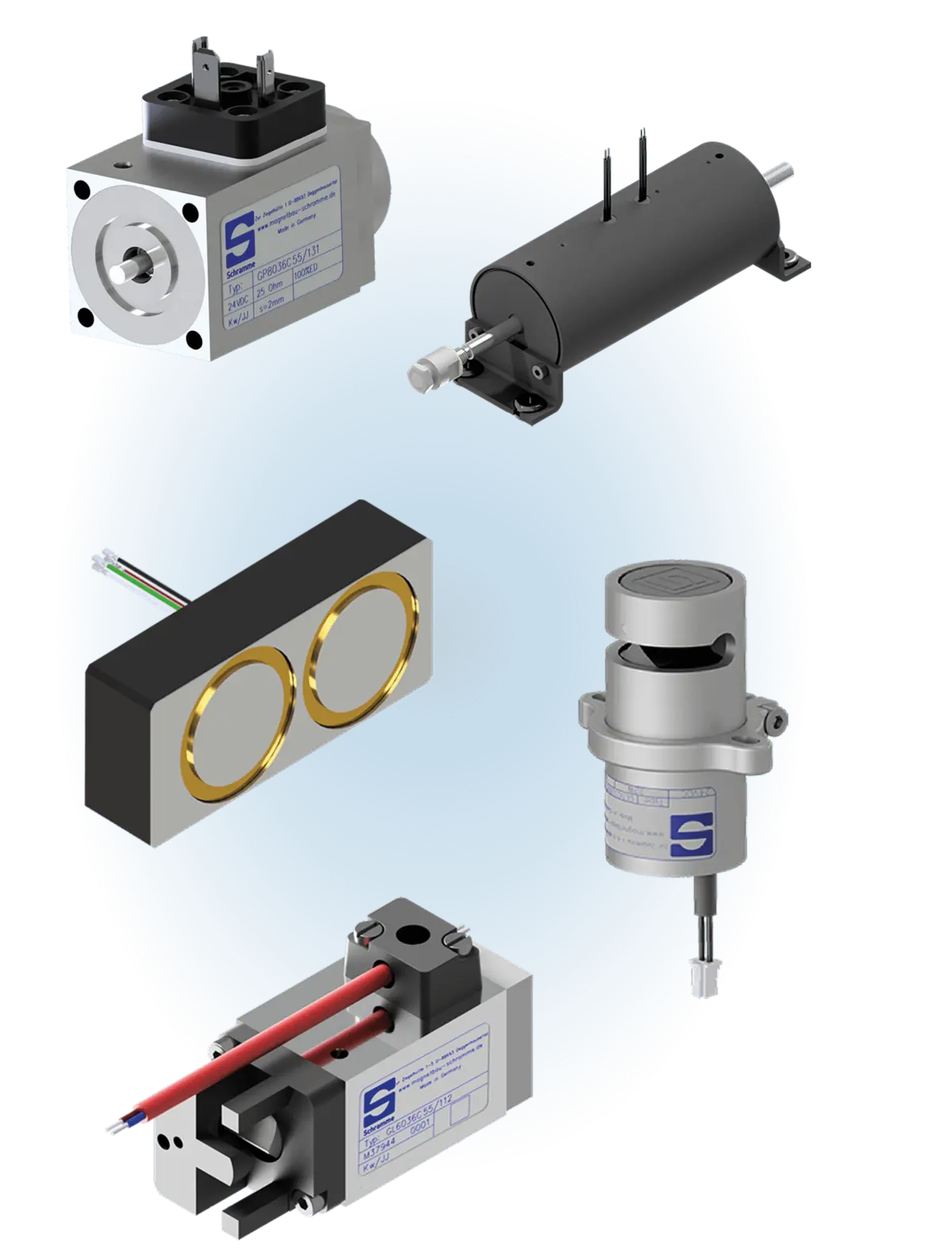 Verschiedene individuelle Elektromagnete von Magnetbau Schramme 