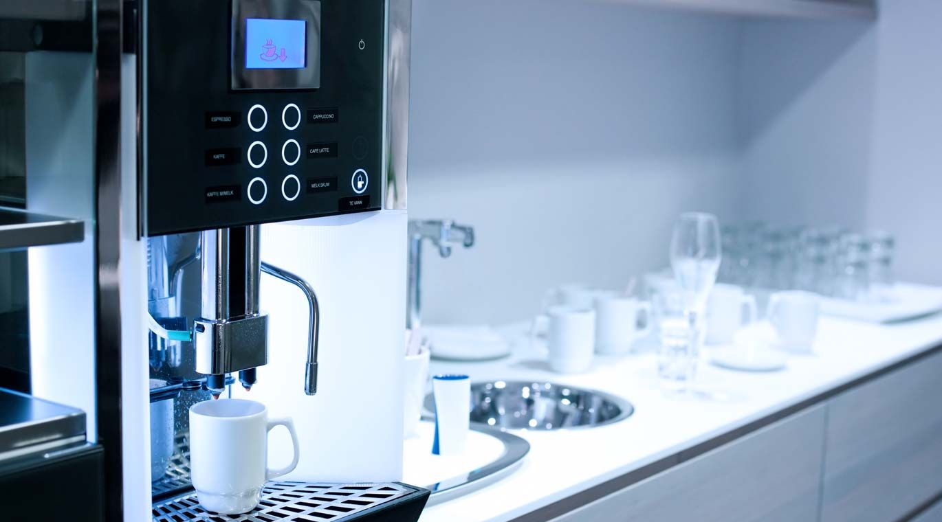 coffeemaker with electromagnets and valves by Magnetbau Schramme